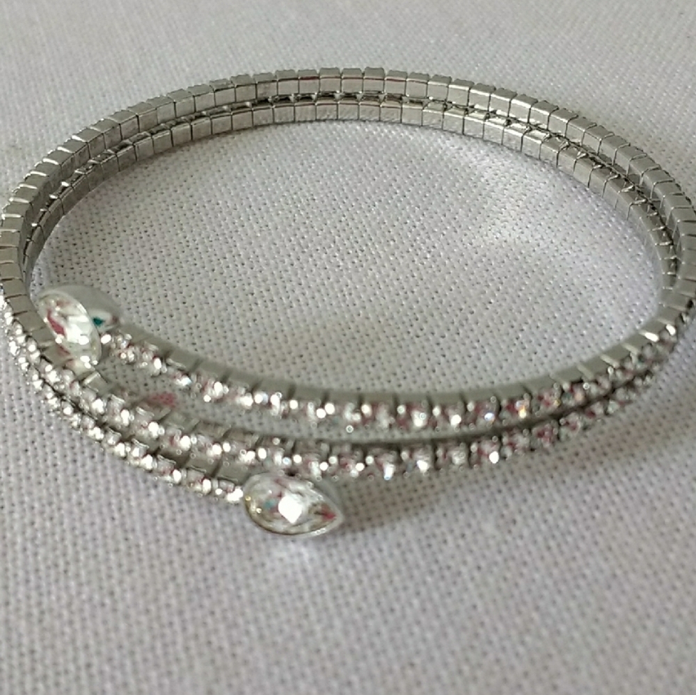 Elegant Silvertone Bracelet 3/$15